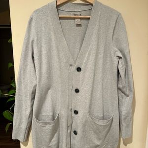 Gray cardigan